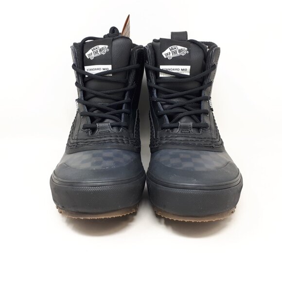 Vans Standard Mid Snow MTE Winter Boot Waterproof Mens Size 11 US Black Checker - Picture 7 of 12